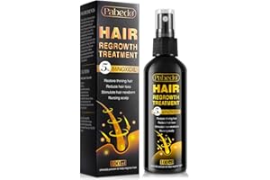 PEFAMNE 5% Minoxidil for Men and Women Hair Growth Serum - Castor Oil & Biotin Hair Growth Spray Hair Regrowth Treatment for Scalp Hair Loss Hair Thinning For Thicker Longer Fuller Healthier Hair 100Ml