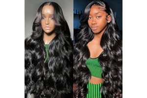 Tiwugi 30 Inch Body Wave Lace Front Wigs Human Hair Pre Plucked 13x4 HD Lace Front Wigs Human Hair 180% Density Body Wave Glueless Frontal Wigs Human Hair for Women