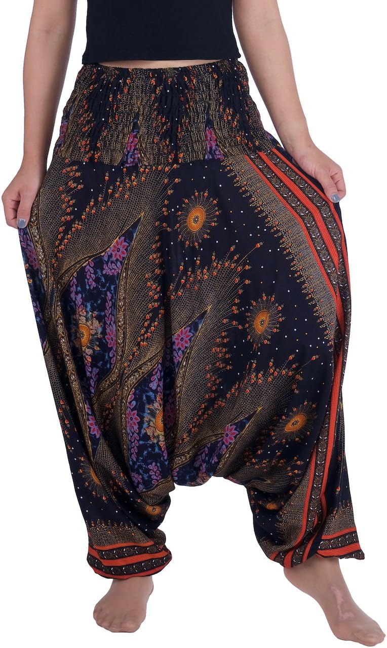 Harem Pants for Women Hippie Boho Clothes Mc Hammer Pants Jumpsuit