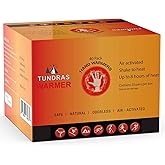 Tundras Hot Hand Warmers Natural Safe - 160 Warmers - Long Lasting Natural Safe and Odorless Single Use Air Activated Heat Packs for Hands, Toes and Body, TSA Approved