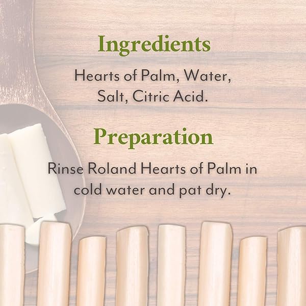 ROLAND FOODS CANNED PREMIUM HEARTS OF PALM, 14 OUNCE CAN, PACK OF 4