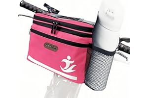 GOTINSN Bike Basket front Bag, Bicycle Insulated Handlebar Bag with Touch Screen Phone Holder Frame Tube Bag 5L Storage Bag Keep Cooling with Mesh Pockets for Riding Picnic Camping