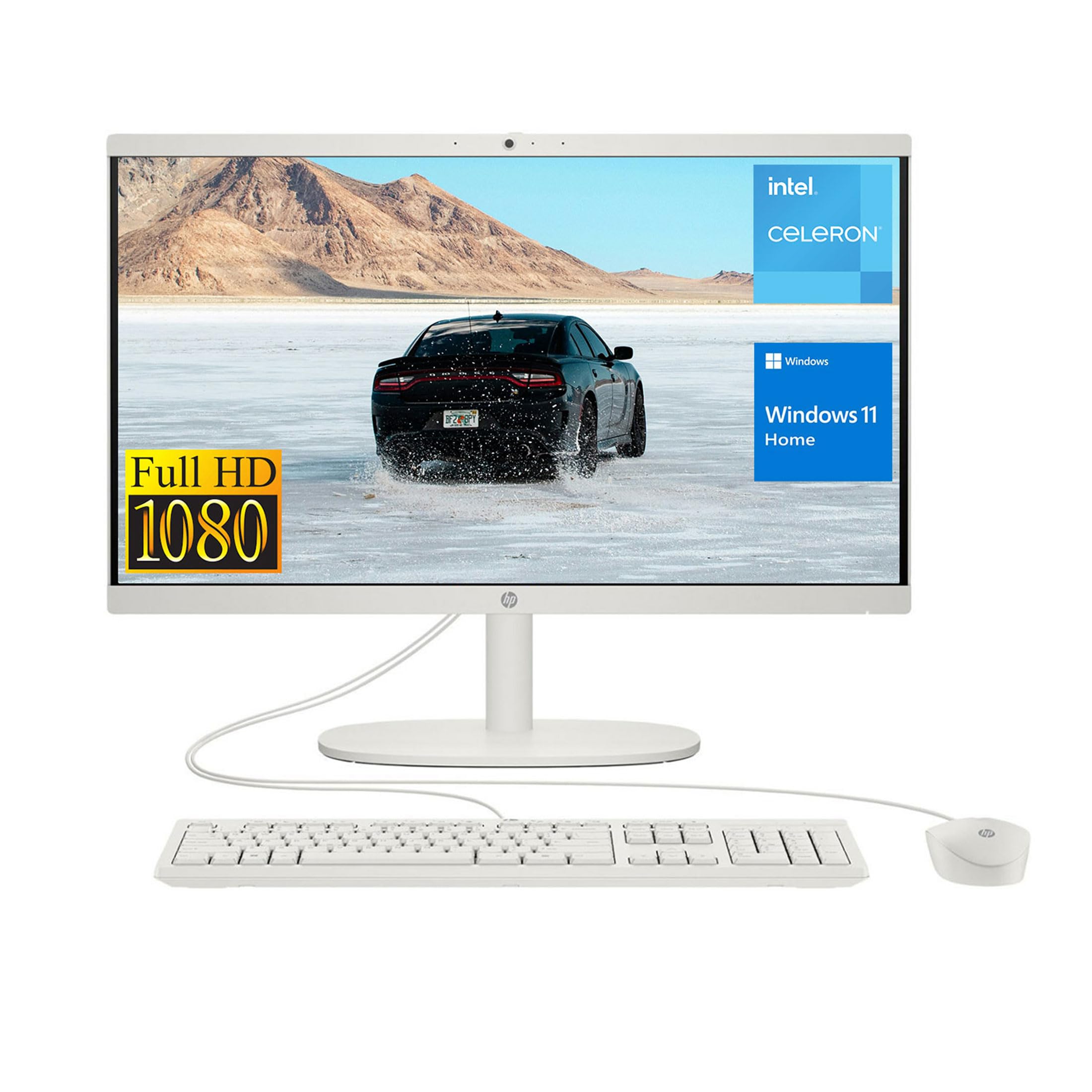 HP 2022 All-in-One Desktop, 21.5" FHD