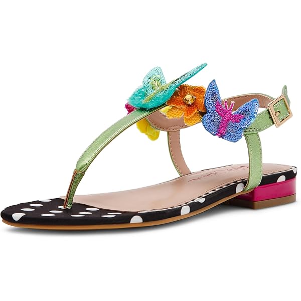 Amazon.com | Betsey Johnson Women's Aniston Sandal, Berry Multi, 5