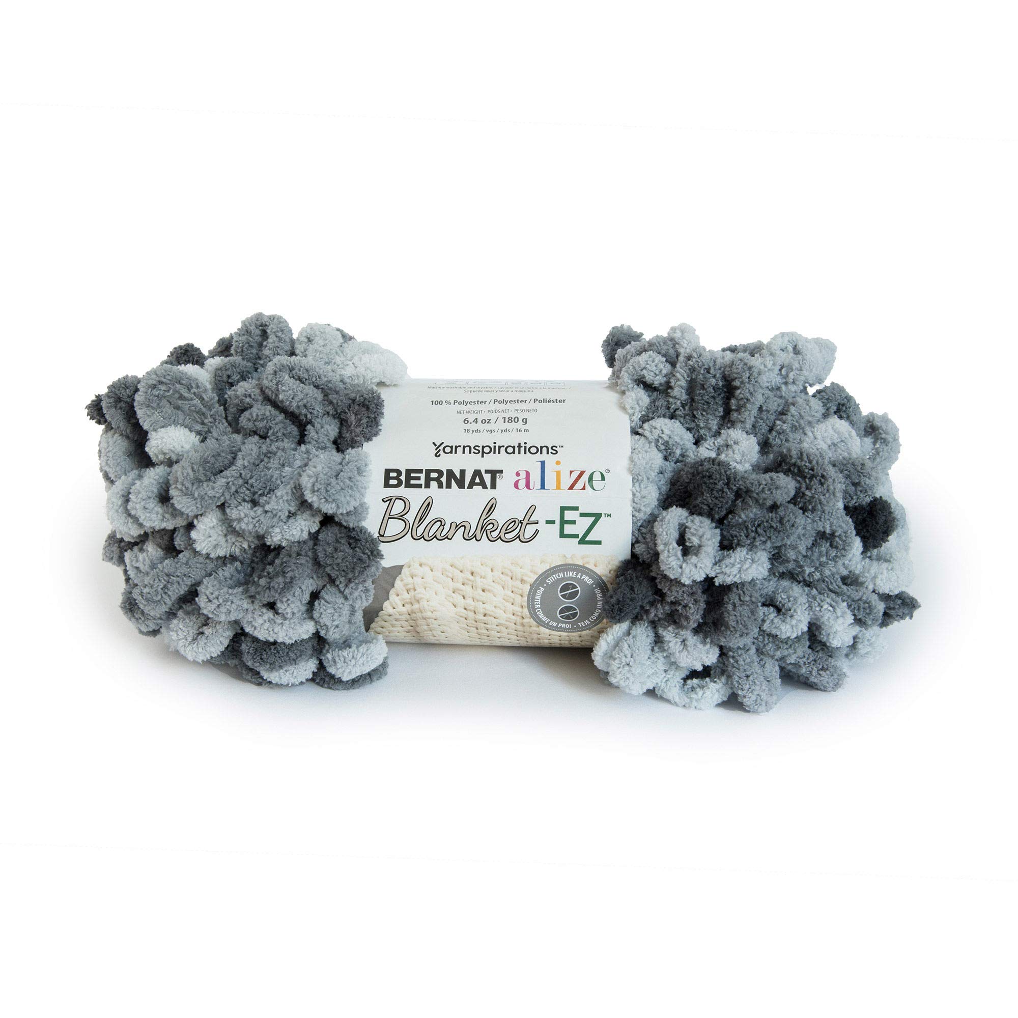 Bernat Alize Blanket-EZ, Slate Grays, 180g
