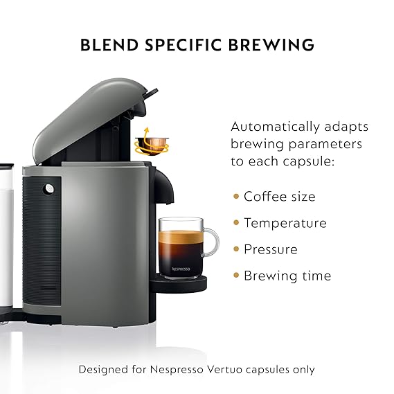 Buy Nespresso Vertuoplus Coffee And Espresso Maker By Breville Grey Online At Low Prices In India Amazon In