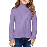 DOKOTOO KIDS Girls Turtleneck Sweater Kids Casual Long Sleeve Knitted Slim Fit Pullover Tops 7-15 Years