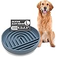 Should We Go? - The Slowdown Bowl - Silicone Slow Feeder for Dogs & Puppies, Slow Eating, Modern Lick Mat Design, Reduces Gulping, Dishwasher Fit, for All Breed, Mealtime Challenge, Large - Ocean