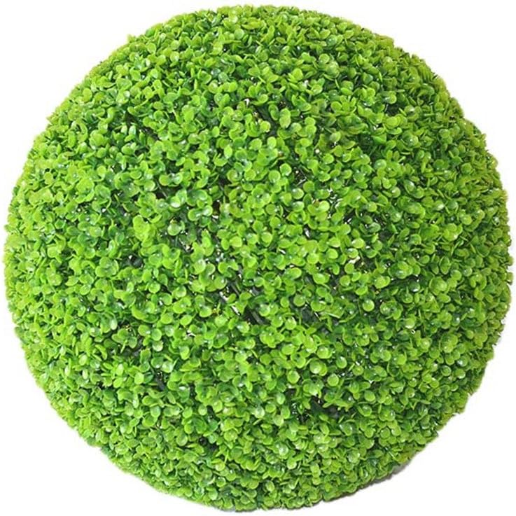 KATURN Green Artificial Plastic Grass Topiary Hanging Ball Decoration For Home Wedding Green plant size A-12CM