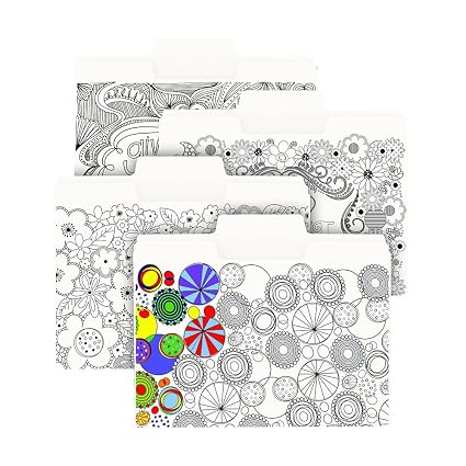 Amazon.com : Smead SuperTab Coloring File Folder, Oversized 10/10-Cut ... Amazon.com : Smead SuperTab Coloring File Folder, Oversized 10/10-Cut ...