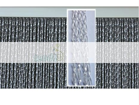 PVC-Türvorhänge Modell Roma – Aluminiumträger - Made in Italy - Eichmaß (95X200/100X220/120X230/130X240/150X250) – Fliegenvor