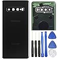 ubrokeifixit Galaxy S10 Rear Back Glass Door Cover Replacement with Camera Glass Lens for Samsung Galaxy S10 6.1" G973 G973U G973W G973F (Black)