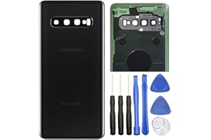 ubrokeifixit Galaxy S10 G973 Rear Back Glass Door Cover Replacement for Samsung Galaxy S10 6.1" G973 G973U G973W G973F,w/Camera Lens (Black)