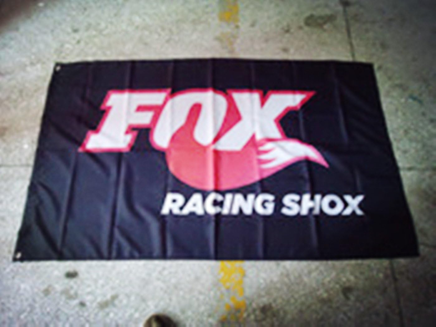 GUO Fox Racing Flag Fox Racing Shox Flag Fox Racing Shox Banner Fox Banner Ford Fox car Banner Ford Fox Flag Ford Fox Banner-Polyster Flags,Brass Grommets,Anti-UV,Digital Printing-car Flags 3X5 ft