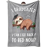 Encoink Funny Graduation Gifts for Her & Him, Practical Throw, College Graduation Gifts for Women & Men, Nurse, 2026 Grad Gifts for Master Degree, High School, PHD, Sloth Blanket, Gray(50 * 60)