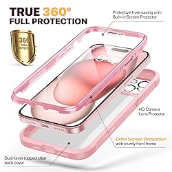 Diaclara Designed for iPhone 15 Case, Full Body