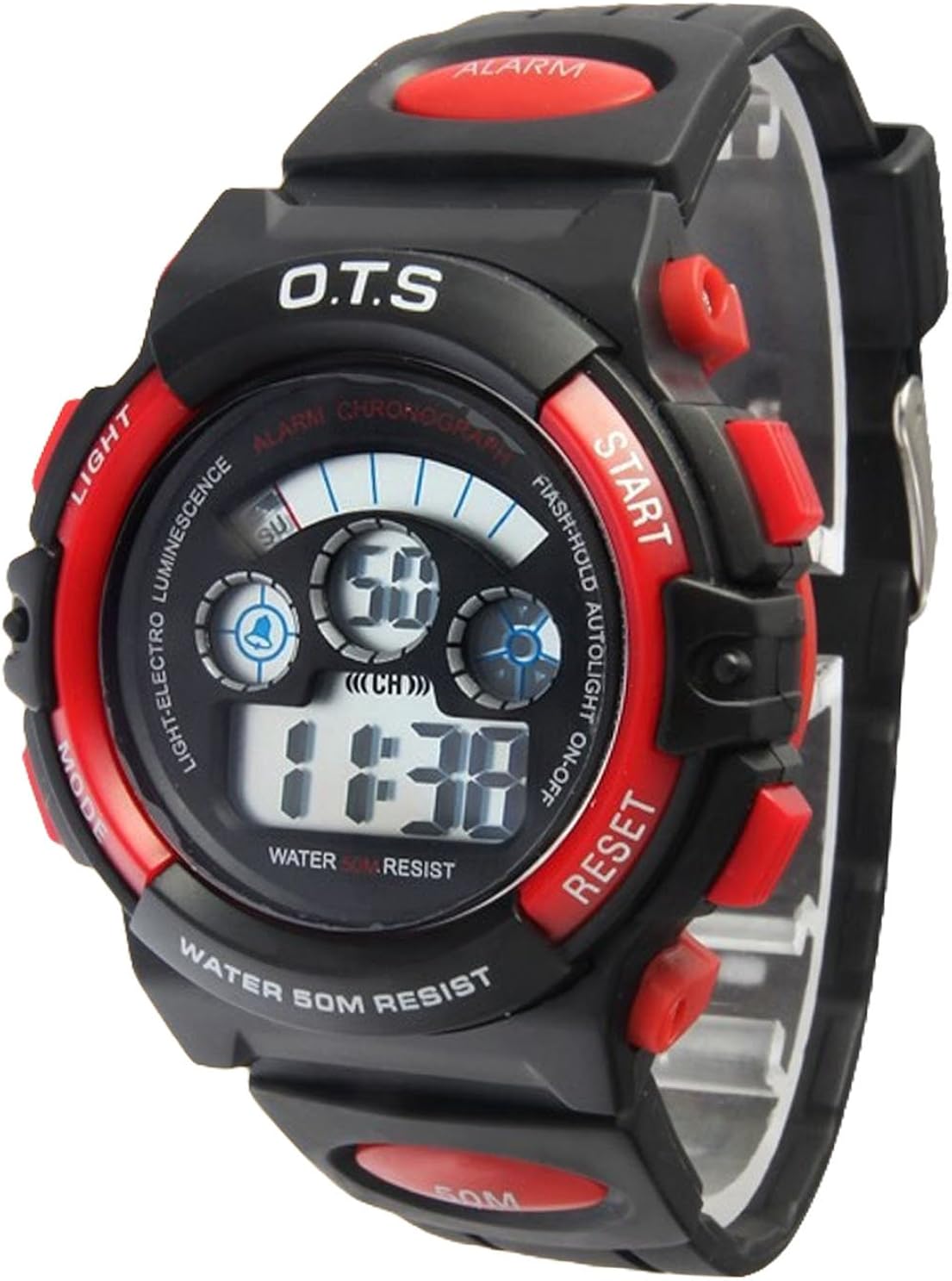 GBB Orologio Digitale Da Uoo, Sportivo, Ipereabile, Per Attività All'aperto, Con Sveglia - Foto 5