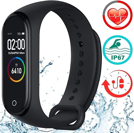Smartwatch con pulsómetro, pulsera de fitness, reloj deportivo con ...