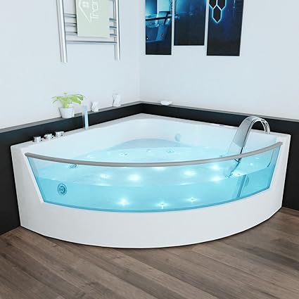 Trontechnik Luxury Whirlpool Bath Bath Spa Corner Whirlpool