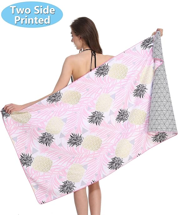 Sand Proof Microfiber Beach Towels Quick Fast Dry Beach