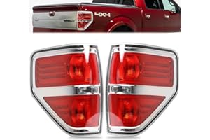 Feux arrière compatibles avec Ford F150 2009-2014 rouge feu arrière gauche et côté conducteur de rechange