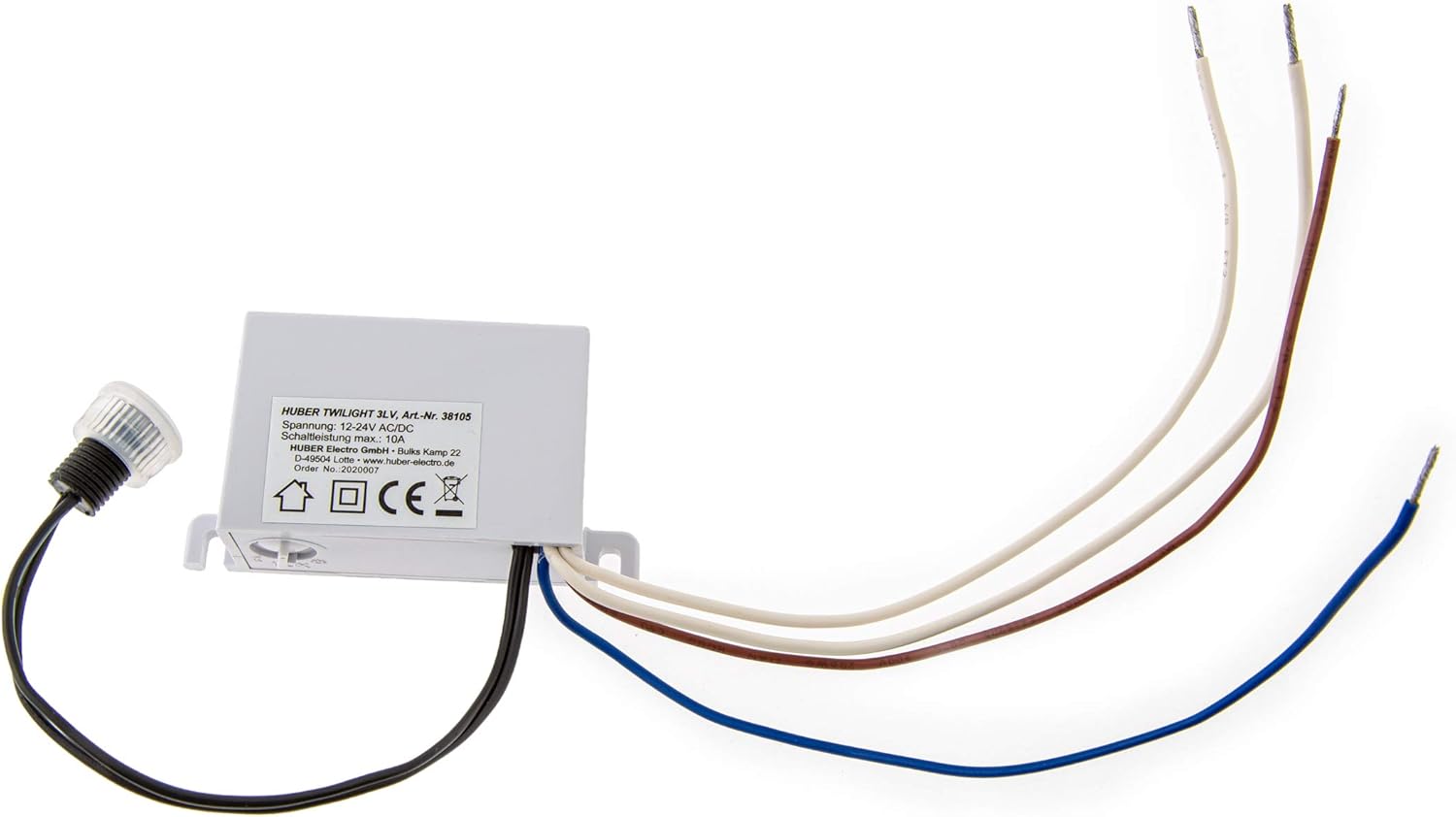 EPP Perry 1IC 7053N schemerschakelaar 2-100lux instelbaar voor DIN rail