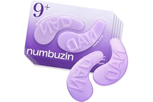 numbuzin No.9 Eye Patches, NAD+ Collagen Gel Eye Masks with Peptides, Caffeine & Niacinamide, Cooling Under Eye Patches for Puffy Eyes & Eyebags, Stocking Stuffers, 5 Pairs (10 Patches)
