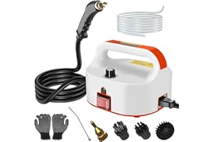 Goyappin 2500W Portable Steam Cleaner, Steam Shot Cleaner Handheld Steamer for Car Detailing, High Heat Steamer for Bed Bugs, Couch, Windows, Furniture, Kitchen, Bathroom, Grout and Tile