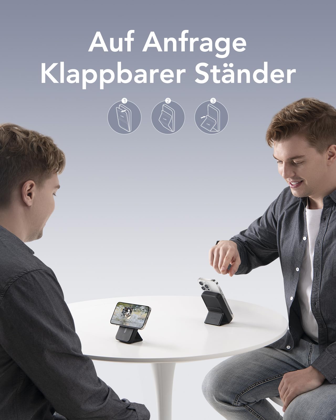 GOWATT Power Bank 10000mAh 20W Magnetische Powerbank Faltbarer USB C Wireless Powerbank Kompatibel mit MagSafe für iPhone 16/15/14/13/12 5