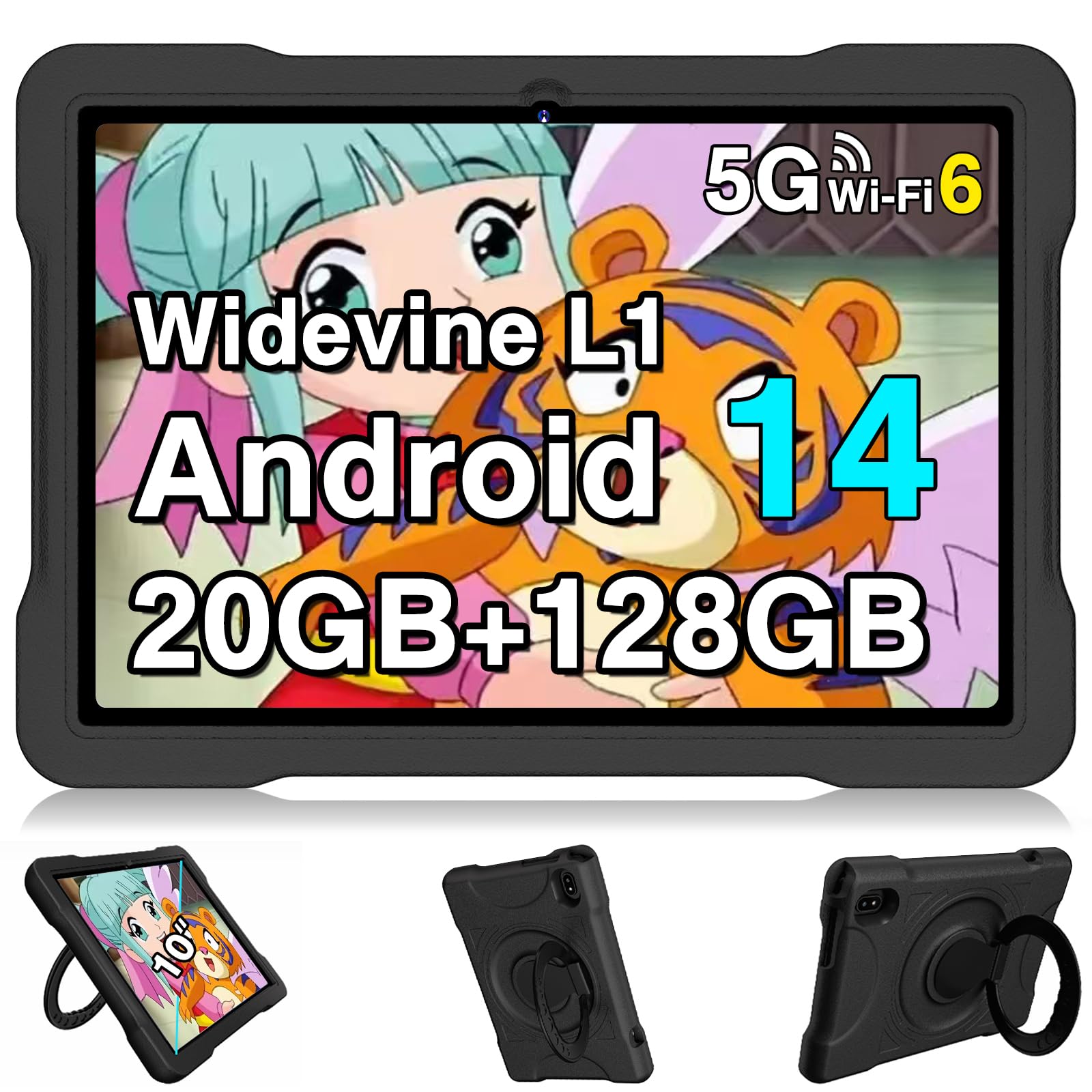UJJ Tablet 10 Inch Android 14