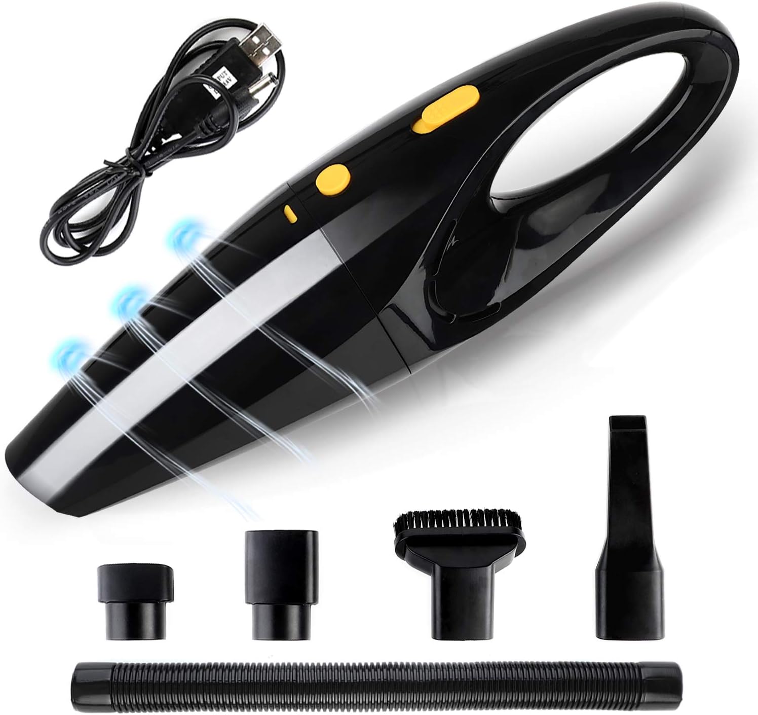 Handheld Vacuum Cleaner, Car Vacuums Cleaners Hand Cordless Portable Strong Suction Power Wet Dry Rechargeable Household -