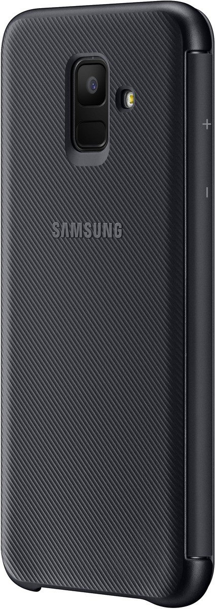 Samsung Original A6 Wallet Folio Flip Cover Case - Black