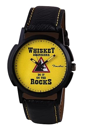 Men Whiskey Fun Casual Analog Watch