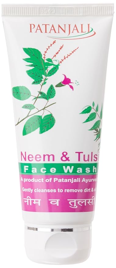 patanjali neem tulsi face wash for oily skin