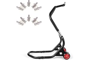 LC Race Tech Motorcycle Front Head Lift Triple Tree Paddock Stand Compatible with Yamaha, Honda, Kawasaki, Suzuki, Ducati, BMW, Triumph, MV AGUSTA Sport Street Bike Motorcycle