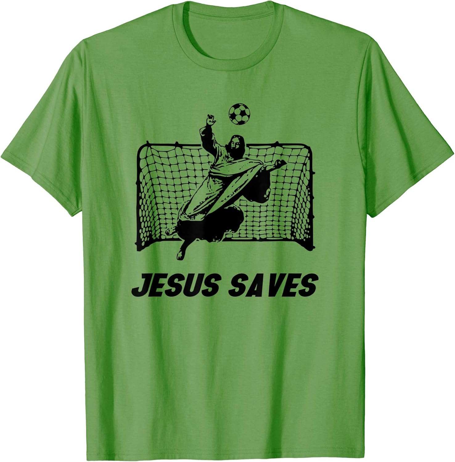 jesus saves goalie t shirt