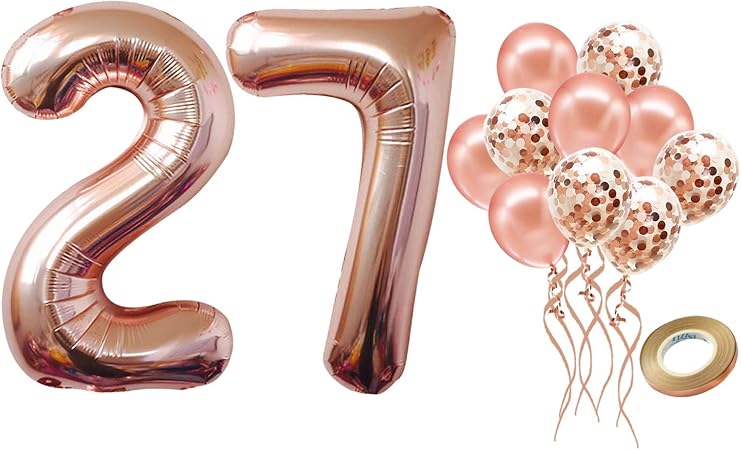 Amazon ローズゴールド数字27バルーン 27歳の誕生日デコレーションセット L 40インチ バルーン番号27個 ローズゴールド紙吹雪バルーン付き 27歳の誕生日デコレーション用 レディース 27歳の誕生日デコレーション 風船 バルーン おもちゃ Amazon ローズゴールド数字27バルーン 27歳の誕生日デコレーションセット L 40インチ バルーン番号27個 ローズゴールド紙吹雪バルーン付き 27歳の誕生日デコレーション用 レディース 27歳の誕生日デコレーション 風船 バルーン おもちゃ
