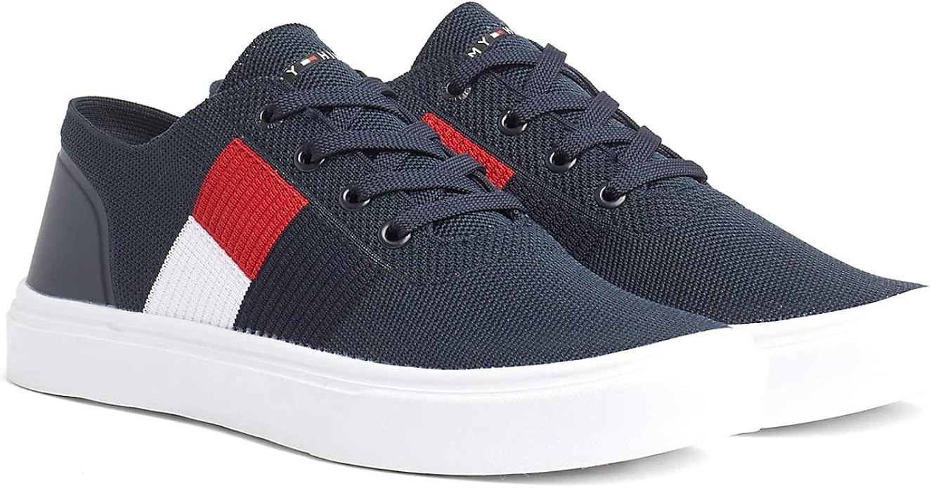 tommy hilfiger lightweight knit flag sneaker