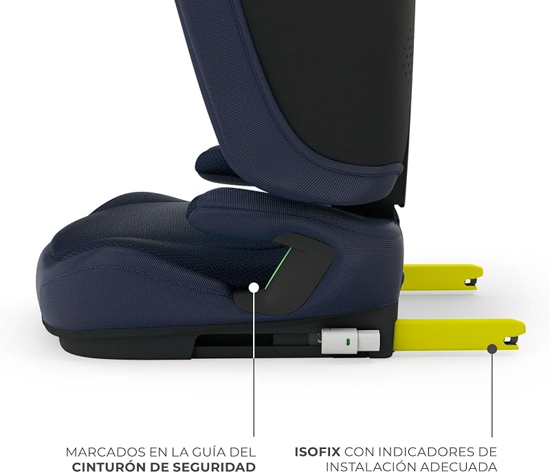 UNITY 2 i-Size, Cadeira auto dobrável 100–150 cm, De aproximadamente 3,5 a 12 anos, Apoio de cabeça ajustável, Estofado com sistema AIR FLOW, Ajuste de encosto em 5 posições, Azul