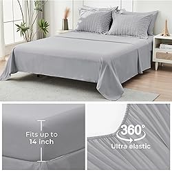 HYMOKEGE Light Grey Full Size Comforter Sets