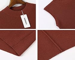 Amarmia Women's Mock Neck Knit Sweaters Vests