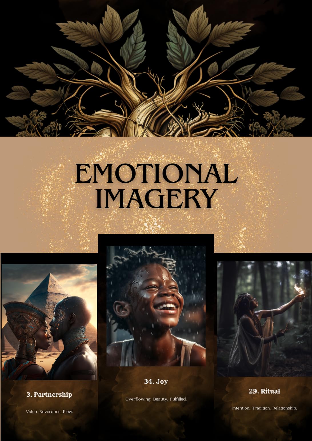 Unspoken Oracle Card Deck - 40 Card Messages from Spirit Guides with Guidebook - Intuition, Self-Love, Clarity, Black Culture, Angels, Heart, Third Eye, and Crown Chakra