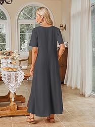 MEROKEETY Women's 2025 Spring Summer Casual Maxi