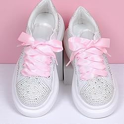 Booyckiy Flat Colorful Satin Ribbon Shoelaces
