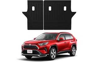 Ecarzo Back Seat Cover Backrest Protector for 2019-2023 2024 RAV4 Accessories All Weather Rear Seat Back Cover Cargo Liner Pet Mat