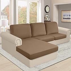 Arfntevss L Shape Couch Cushion Covers Waterproof