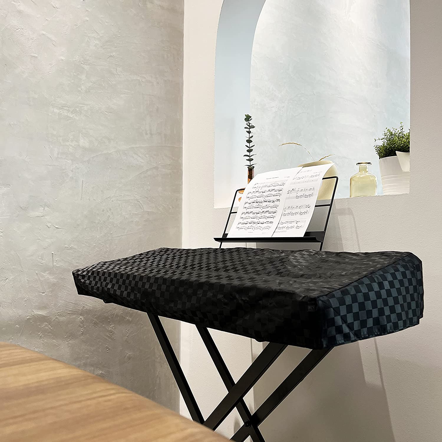 Clairevoire Digital Piano Cover for Korg PA1000 (Ebony Black)