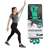 THERABAND High Resistance Band, 25 lbs, Medium, Green, Physical Therapy | Resistance band for exercise, physical therapy and stretching, with progressive color-coded levels
