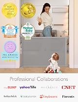 momcozy Retractable Baby Gate 71in Wide 41in Tall Mesh Gate for Doorways view 7
