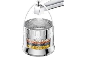 JDO Bath Filter for Tub 2500 Gallon Bathtub Water Filter, Upgraded Large Opening Design (15L/Min) Universal Fit for Bathtub Faucet, Hard Water Softener Removes Chlorine Sensitive Skin Dry Hair Friendly